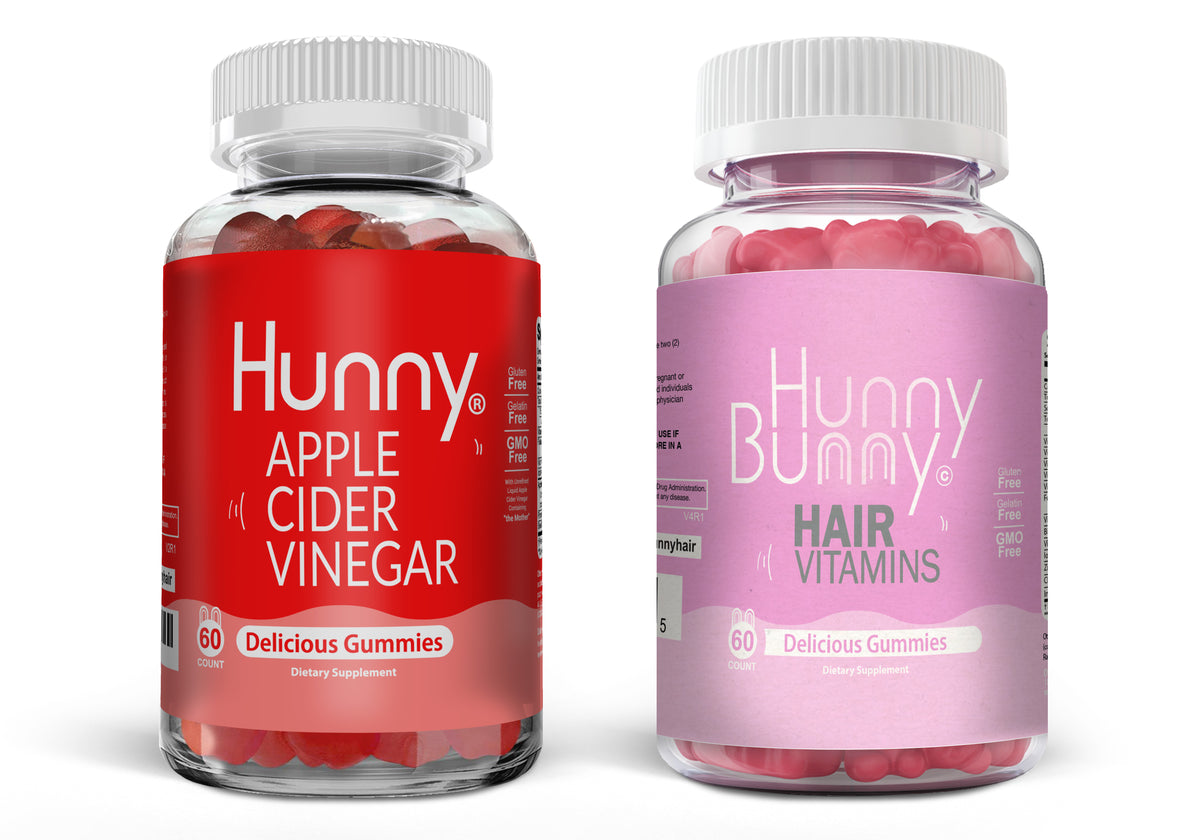 Hunny Bunny Hair and Hunny ACV gummies ( Hair/Fit pack) - Hunny Nutrition