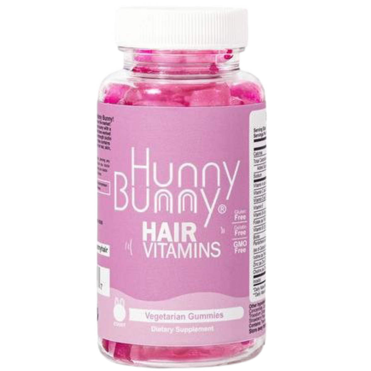 Hunny Bunny Hair Gummies, Complete Vitamins Formula (60 Count) - Hunny Nutrition